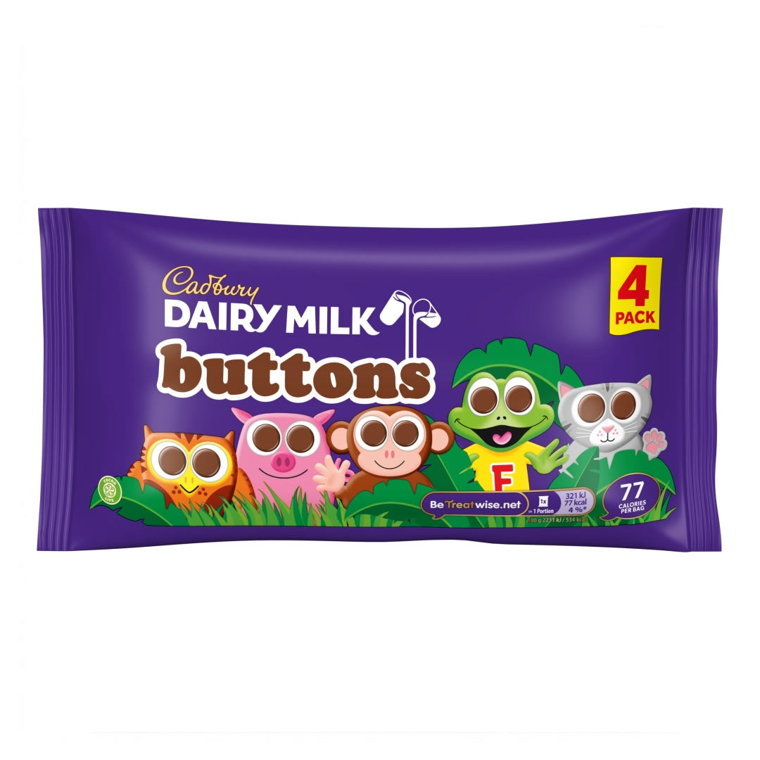 Cadbury Dairy Milk Buttons 4 Pack