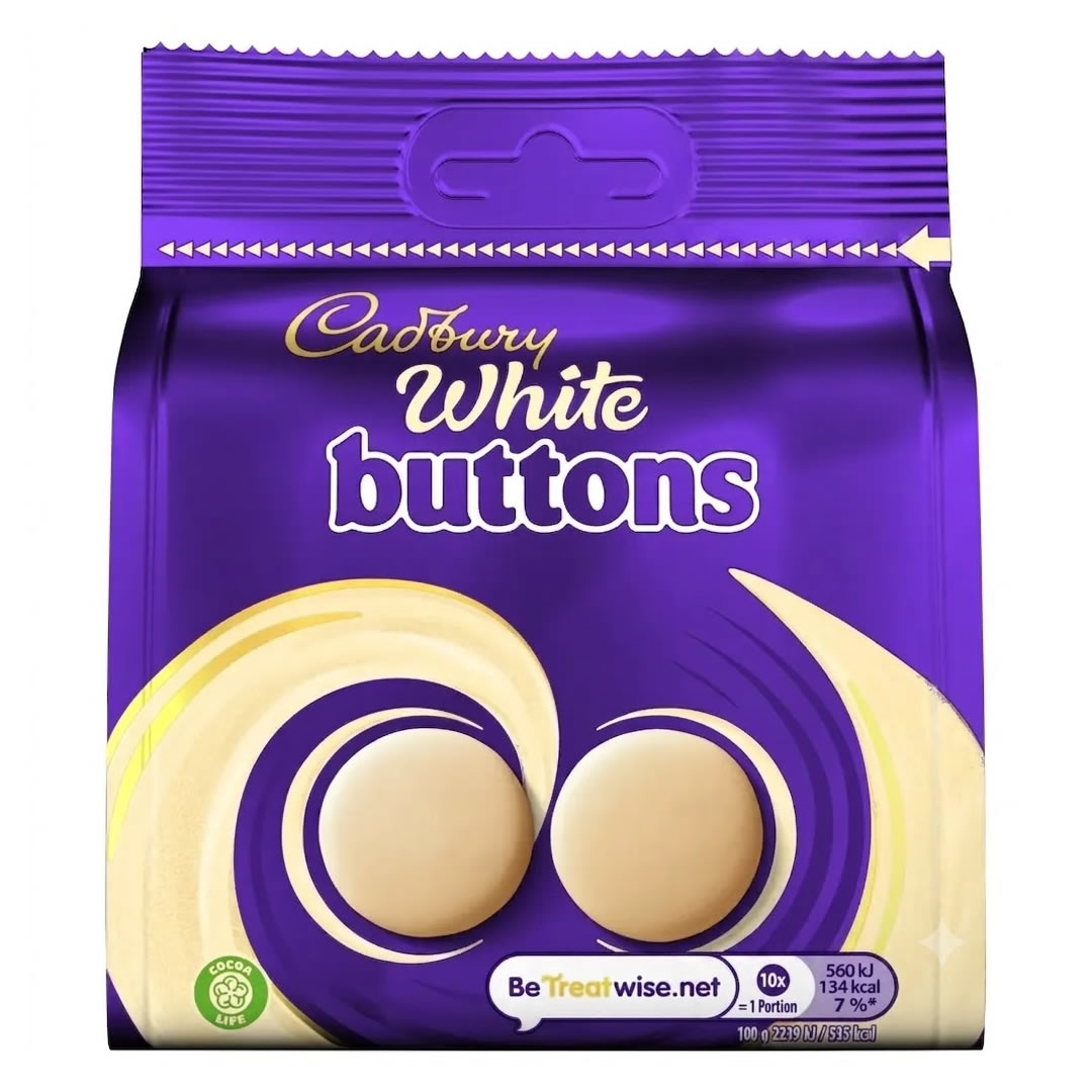 Cadbury Buttons White Chocolate Bag