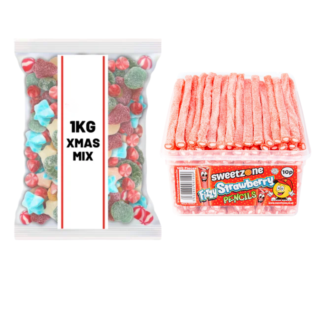 Christmas Sweets + Strawberry Pencils Sweet Bundle