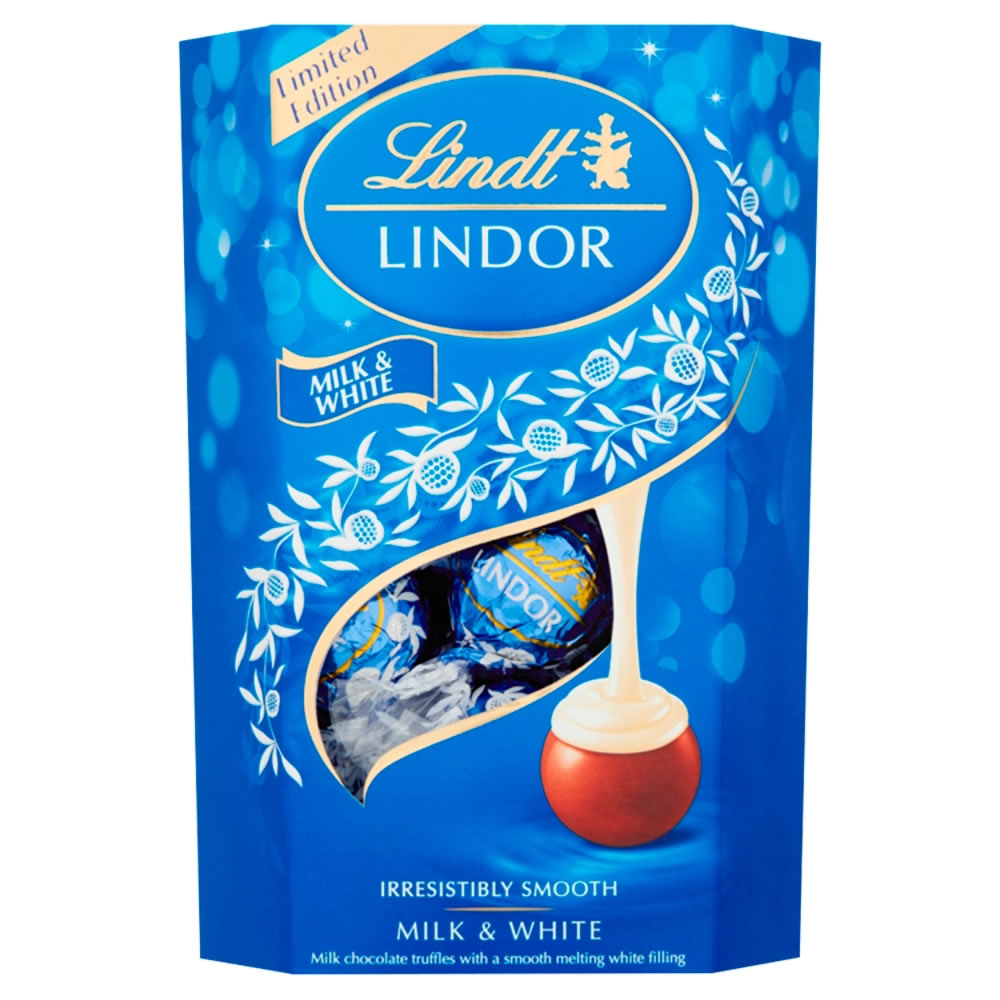 Lindt Lindor Milk & White Chocolate Truffles